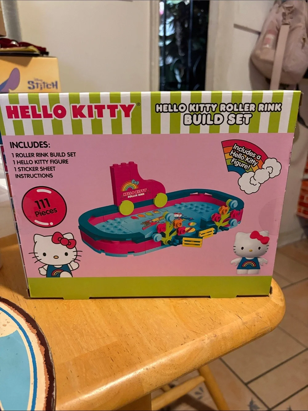 Hello Kitty Pink & Teal Roller Rink Build Set